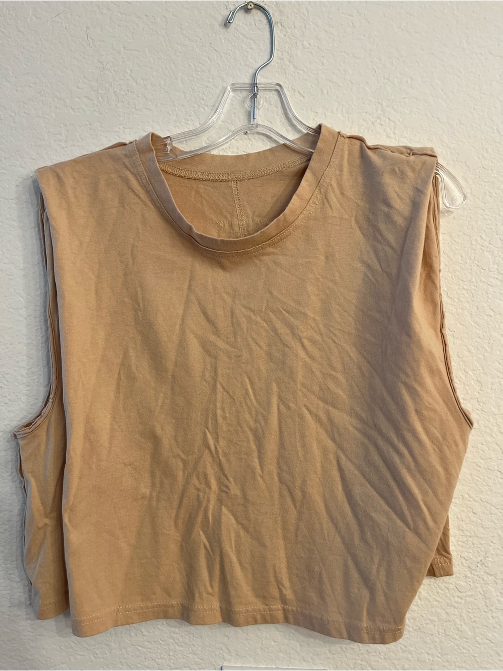 100 percent earthy tan cotton bohemian tank  tee shirt